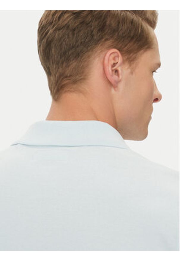 Guess Jeans Polo M4BP29 KCJV1 Błękitny Regular Fit. Typ kołnierza: polo. Kolor: niebieski. Materiał: bawełna