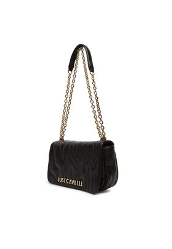 Just Cavalli Torebka 78RA4BE4 ZSB23 Czarny. Kolor: czarny. Materiał: skórzane