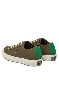 Lacoste Tenisówki 7-49CMA0033 Khaki. Kolor: brązowy. Materiał: materiał #4