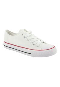 Białe Trampki Atletico CNSD-1 white. Kolor: biały. Materiał: materiał. Styl: elegancki #5
