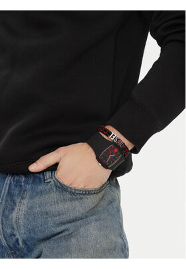 Diesel Zegarek Cliffhanger DZ2191SET Czarny. Kolor: czarny