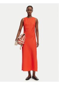 GANT - Gant Sukienka letnia 4503525 Czerwony Relaxed Fit. Kolor: czerwony. Materiał: len. Sezon: lato #2