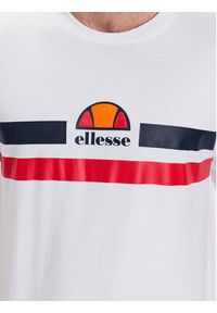 Ellesse T-Shirt Aprel SHR06453 Biały Regular Fit. Kolor: biały. Materiał: bawełna