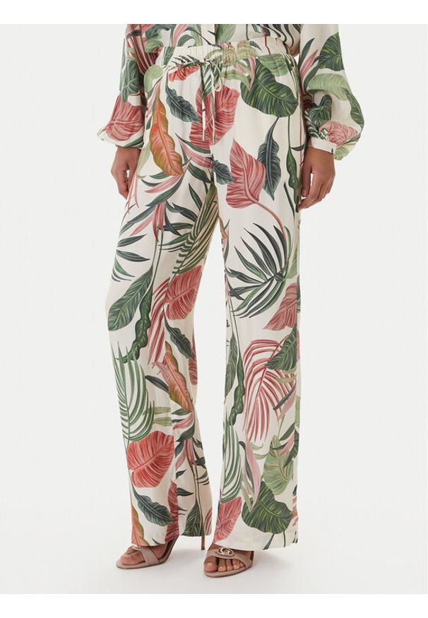 Guess Spodnie materiałowe W6GB07 W1781 Kolorowy Regular Fit. Materiał: lyocell. Wzór: kolorowy