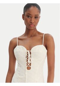 BARDOT - Bardot Sukienka koktajlowa Delaney 59928DB Beżowy Regular Fit. Kolor: beżowy. Materiał: bawełna. Styl: wizytowy #2
