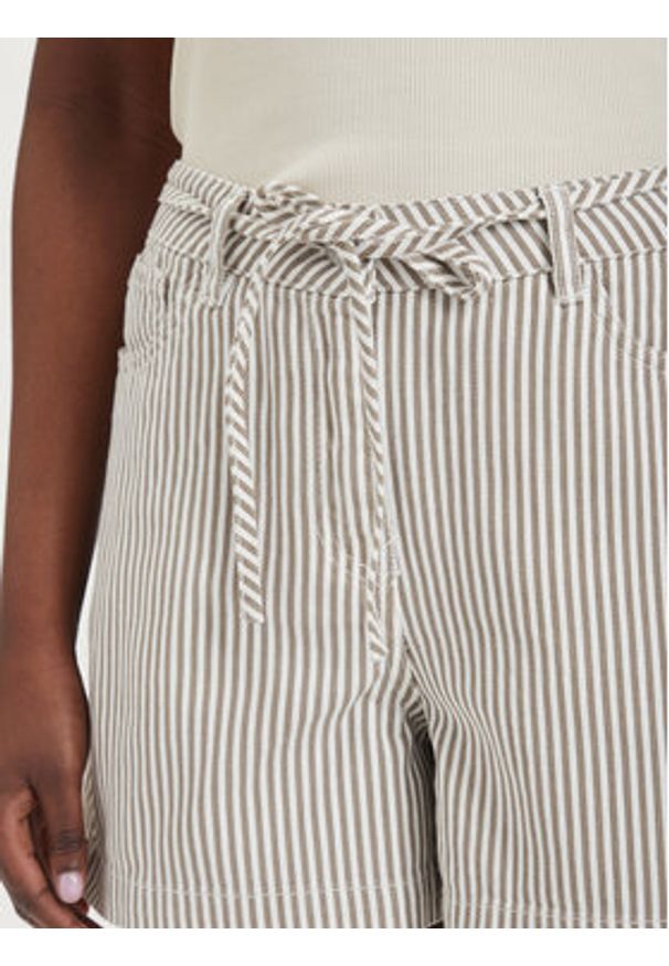 only - ONLY Szorty jeansowe Naomi 15363816 Beżowy Regular Fit. Kolor: beżowy. Materiał: bawełna