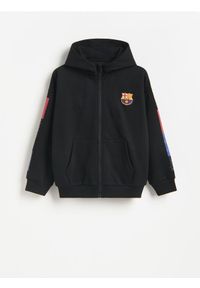 Reserved - Bluza FC Barcelona - czarny. Kolor: czarny. Materiał: bawełna, dzianina #1