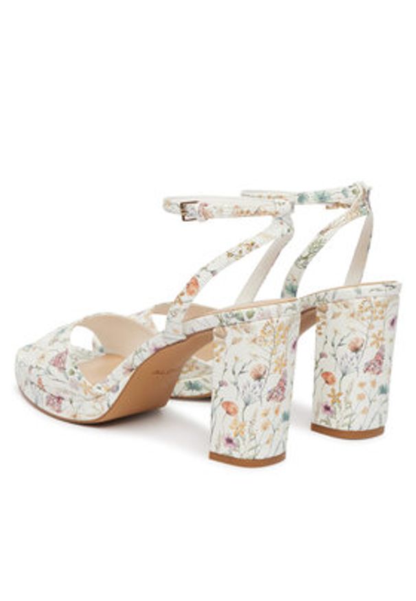 Aldo Sandały Gracious 14298548 Biały. Kolor: biały. Materiał: skóra