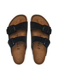Birkenstock Klapki Arizona zamsz 1027152 Czarny. Kolor: czarny. Materiał: zamsz, skóra