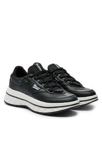 Guess Sneakersy Kyrki FLTKYR LEA12 Czarny. Kolor: czarny. Materiał: skóra