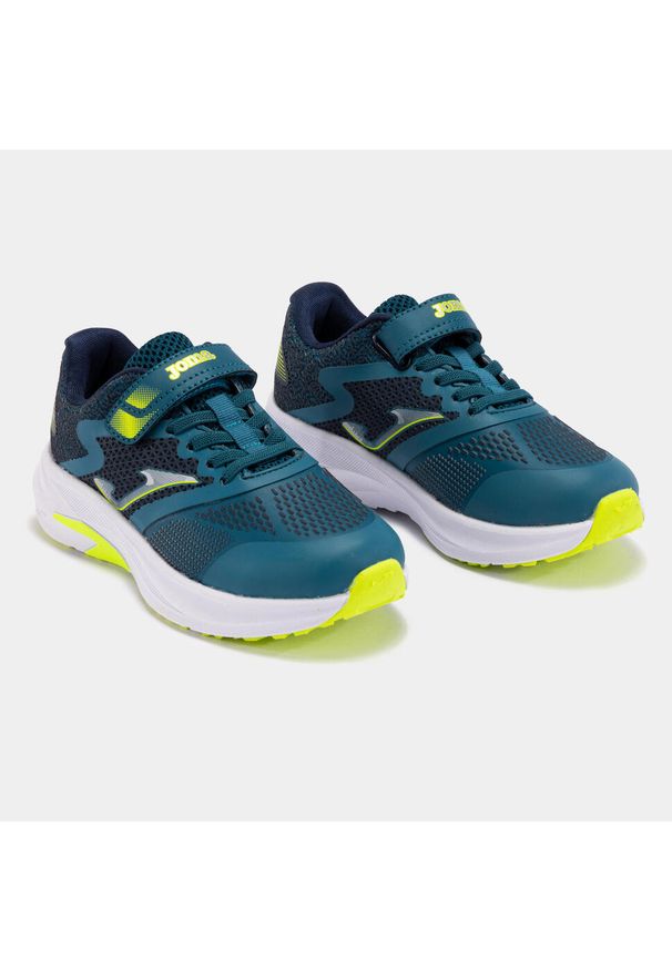 Buty do biegania dziecięce Joma Speed. Zapięcie: rzepy. Kolor: turkusowy, wielokolorowy, niebieski. Materiał: tkanina, materiał, syntetyk. Szerokość cholewki: normalna