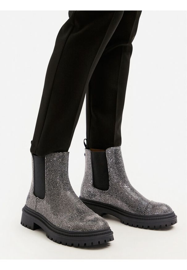 Steve Madden Sztyblety Moonlit SM11003468 Srebrny. Kolor: srebrny. Materiał: syntetyk