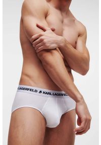 Karl Lagerfeld Slipy (3-pack) 211M2103 męskie kolor biały. Kolor: biały #2
