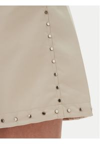 Bruuns Bazaar Szorty z imitacji skóry Tullamo BBW4393 Beżowy Regular Fit. Kolor: beżowy. Materiał: skóra