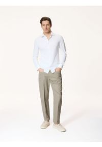 Reserved - Koszula super slim fit - biały. Kolor: biały. Materiał: dzianina #1