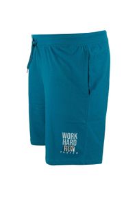 ZFOAM - Szorty sportowe Einar męskie - 100% bawełna, oddychające. Kolor: niebieski, zielony, wielokolorowy. Materiał: bawełna. Sport: fitness #1