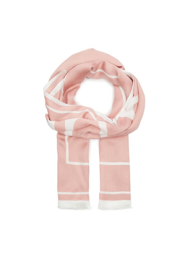 Calvin Klein Szal Logo K60K610814 Różowy. Kolor: różowy. Materiał: wiskoza