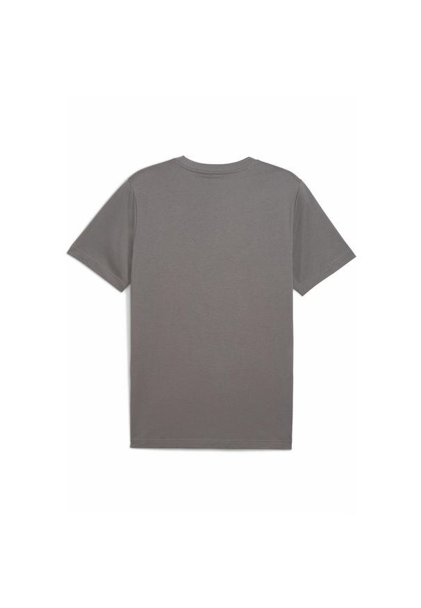 Puma - Męska koszulka Essentials Logo Lab PUMA Cast Iron Gray. Kolor: szary. Materiał: guma. Wzór: nadruk
