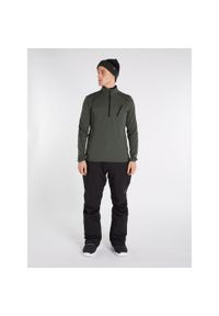 Koszulka męska Protest HUMANS 1/4 zip top. Kolor: szary, zielony, wielokolorowy