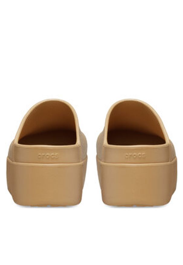 Crocs Klapki Dylan Platform Clog 209870 Brązowy. Kolor: brązowy. Obcas: na platformie