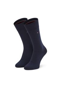 TOMMY HILFIGER - Tommy Hilfiger Zestaw 2 par wysokich skarpet męskich 100001495 Granatowy. Kolor: niebieski. Materiał: materiał