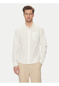 Blend Koszula 20718400 Biały Regular Fit. Kolor: biały. Materiał: bawełna