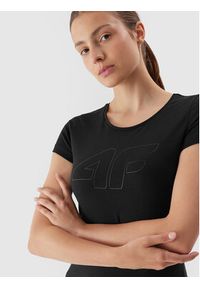 4f - 4F T-Shirt 4FAW23TTSHF0907 Czarny Slim Fit. Kolor: czarny. Materiał: bawełna #2