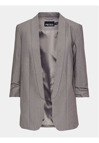 Pieces Marynarka Bosella 17090996 Szary Regular Fit. Kolor: szary. Materiał: syntetyk #5