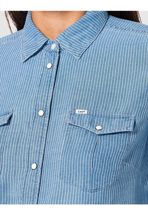 Lee - LEE REGULAR WESTERN SHIRT DAMSKA KOSZULA SURF BLUE L45SGIQF 112110482