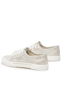 Pepe Jeans Tenisówki Brady Party W PLS31439 Złoty. Kolor: złoty. Materiał: materiał #3