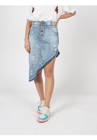 Pinko Spódnica "Pacifica" | 1J10WB Y84T | Kobieta | Błękitny. Okazja: na co dzień. Kolor: niebieski. Materiał: bawełna. Długość: krótkie. Styl: vintage, casual