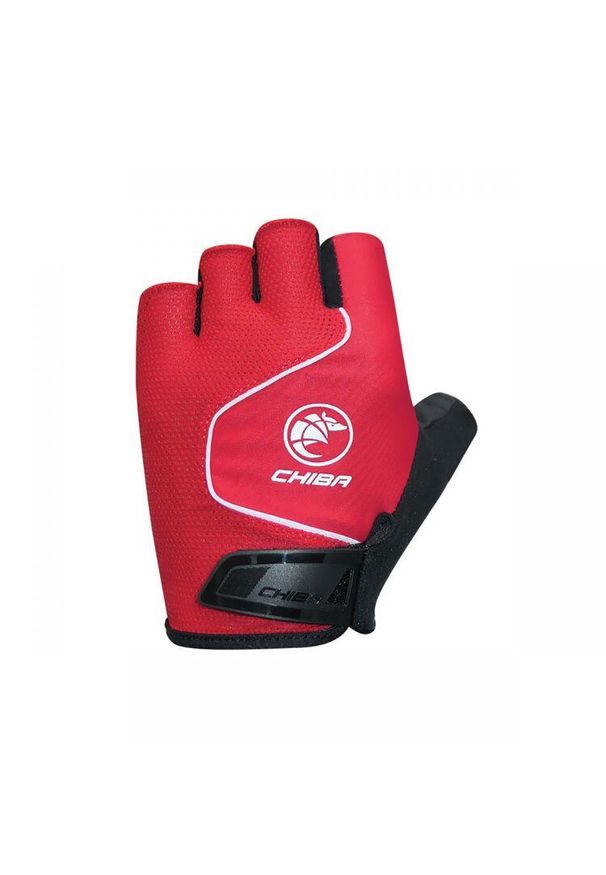 CHIBA - Rękawiczki rowerowe męskie Chiba Cool. Kolor: wielokolorowy, czarny, czerwony. Sport: kolarstwo