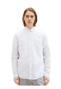 Tom Tailor Denim Koszula 1034922 Biały Regular Fit. Kolor: biały. Materiał: bawełna #4
