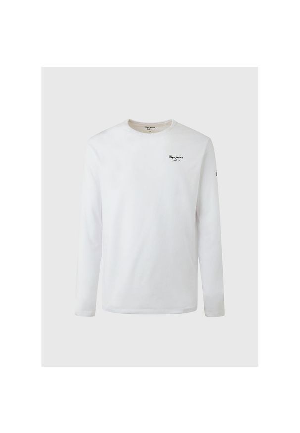 Koszulka z długim rękawem Pepe Jeans Original Basic 2. Okazja: na co dzień. Kolor: biały. Długość rękawa: długi rękaw. Długość: długie. Styl: casual