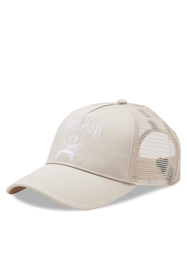 Czapka z daszkiem Tommy Jeans. Kolor: beżowy