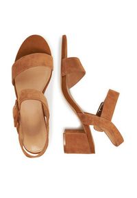 Sergio Bardi Sandały WFA3762-1Z-SB Brązowy. Kolor: brązowy. Materiał: zamsz, skóra #7