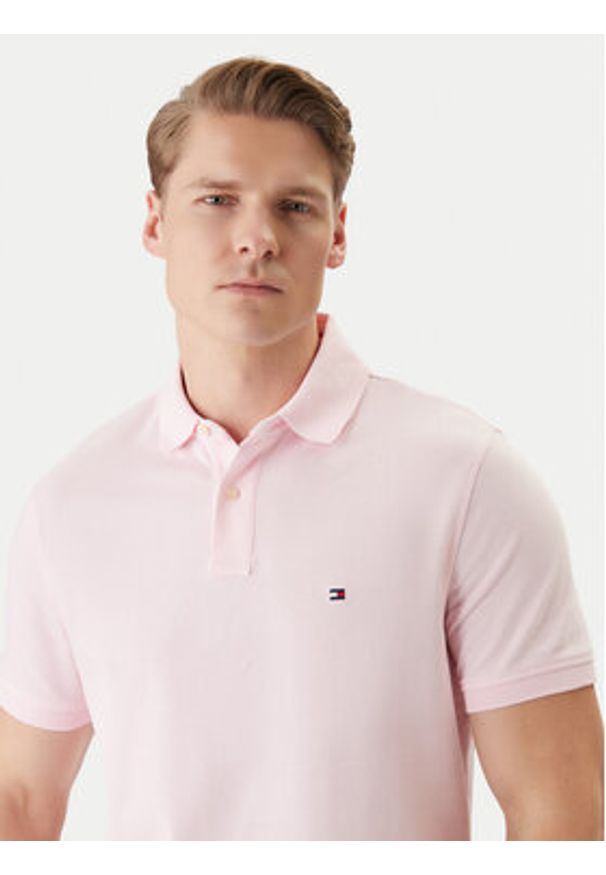 TOMMY HILFIGER - Tommy Hilfiger Polo 1985 MW0MW17770 Różowy Regular Fit. Typ kołnierza: polo. Kolor: różowy. Materiał: bawełna