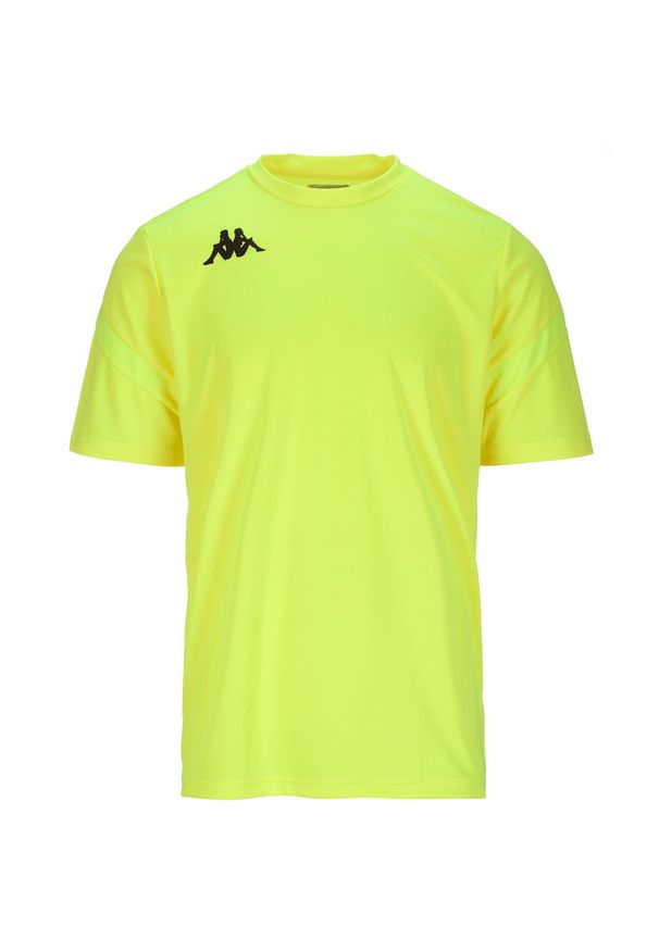 Jersey Kappa Dovo. Kolor: żółty, zielony, wielokolorowy. Materiał: jersey. Sezon: lato. Sport: piłka nożna, fitness