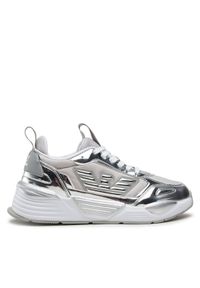 EA7 Emporio Armani Sneakersy X8X070 XK298 00520 Srebrny. Kolor: srebrny. Materiał: skóra #1