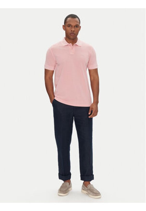 BOSS Polo Prime 50507813 Różowy Regular Fit. Typ kołnierza: polo. Kolor: różowy. Materiał: bawełna