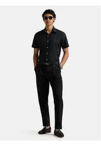 Polo Ralph Lauren Koszula 710945315003 Czarny Custom Fit. Typ kołnierza: polo. Kolor: czarny. Materiał: bawełna #4