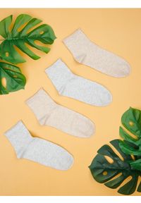 Sinsay - Skarpetki 4 pack - wielobarwny. Wzór: melanż
