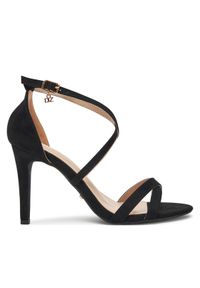 DeeZee Sandały AL0607-1 Czarny. Kolor: czarny. Materiał: materiał