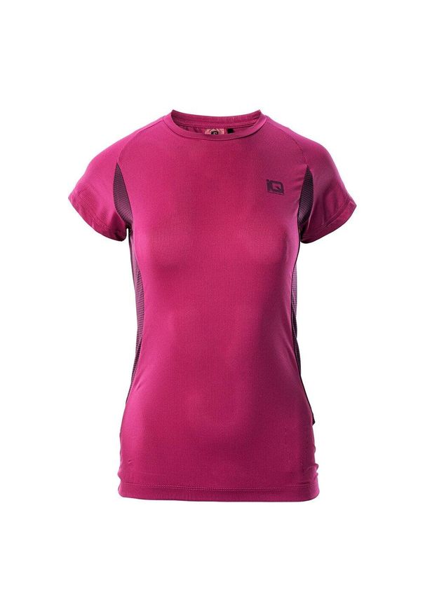 IQ - T-shirt Damski Treilo. Kolor: fioletowy, różowy, wielokolorowy. Sport: turystyka piesza