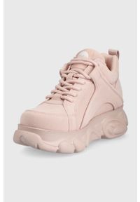 Buffalo buty Cld Corin kolor różowy. Zapięcie: sznurówki. Kolor: różowy. Materiał: guma. Obcas: na platformie
