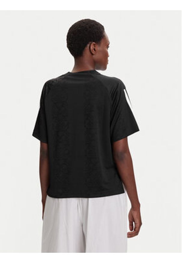 Adidas - adidas T-Shirt Tiro x Common Goal Jacquard JL9212 Czarny Loose Fit. Kolor: czarny. Materiał: syntetyk