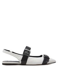 Karl Lagerfeld - KARL LAGERFELD Baleriny Konnie KL40186 Biały. Kolor: biały. Materiał: skóra #1