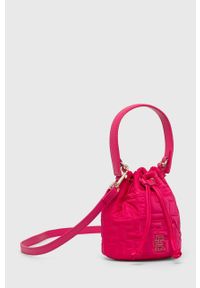 TOMMY HILFIGER - Tommy Hilfiger torebka kolor różowy. Kolor: różowy. Rodzaj torebki: na ramię #6
