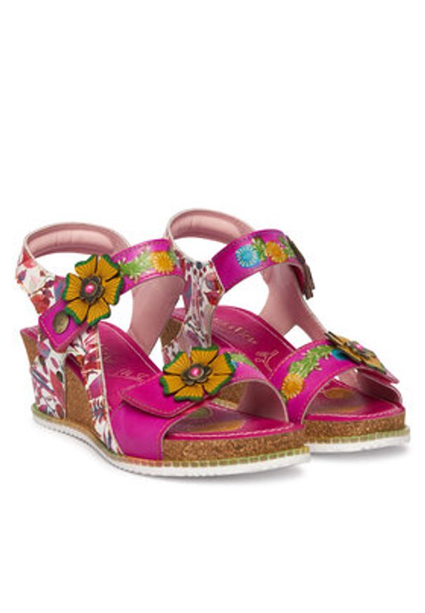 Laura Vita Sandały Bonito 38 Różowy. Kolor: różowy. Materiał: skóra