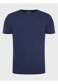 Polo Ralph Lauren T-Shirt 710671438282 Granatowy Slim Fit. Typ kołnierza: polo. Kolor: niebieski. Materiał: bawełna #5